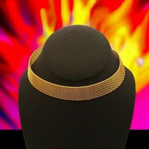 Gold Tone Metal Meshl 10" w/2" Choker